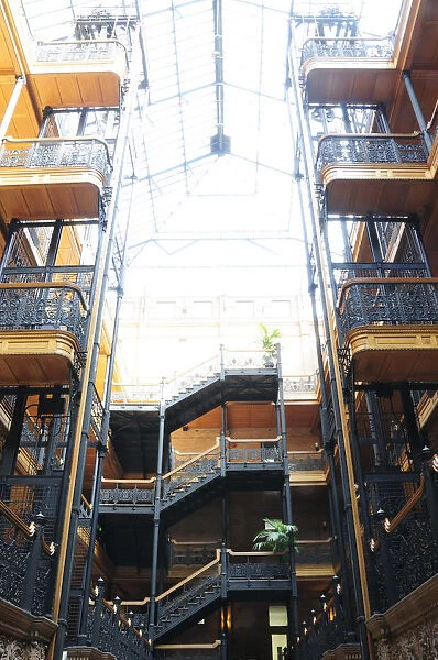 Interior of Bradbury Building used a a set for the movie Blad Runner