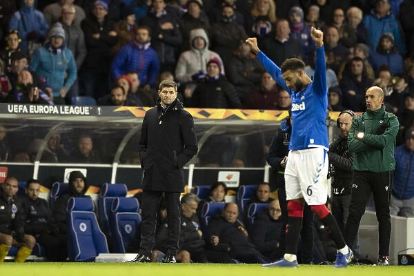 Rangers Europa League Victory: Gerrard and Goldson Celebrate 2-0 Win Over Porto at Ibrox Stadium