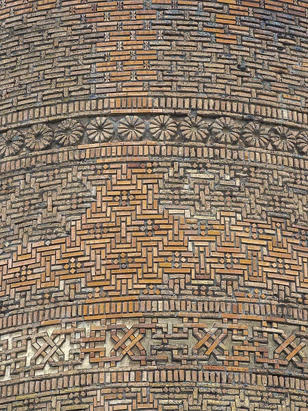 Karakhanid Minaret dating back to the 12th century. City Uzgen (Oesgoen