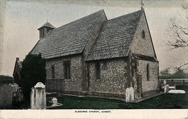 Albourne Church exterior, 1903