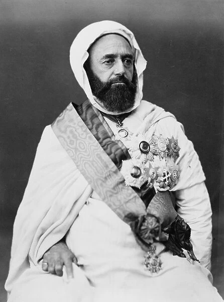 ABD AL-QADIR (1807-1883). Algerian military and religious leader
