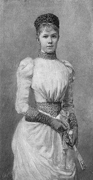 ARCHDUCHESS MARIE VALERIE of Austria (1868-1924). Line engraving, late 19th century