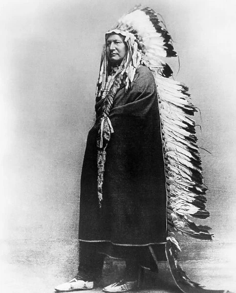 CHEYENNE NATIVE AMERICAN, c1878. Two Moons. Photographed c1878