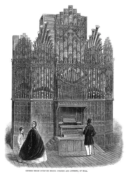 CHURCH ORGAN, 1862. Church organ made by Forster and Andrews of Hull, England
