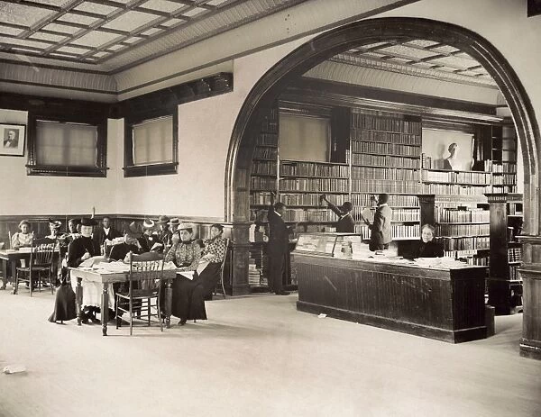CLAFLIN UNIVERSITY, c1899. The Library at Claflin University in Orangeburg, South Carolina
