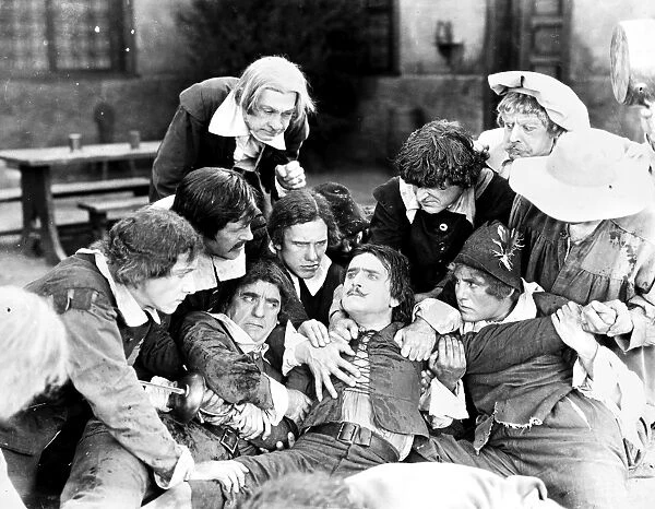 DOUGLAS FAIRBANKS (1883-1939). American cinemactor. Fairbanks in a scene from The Three Musketeers, 1921