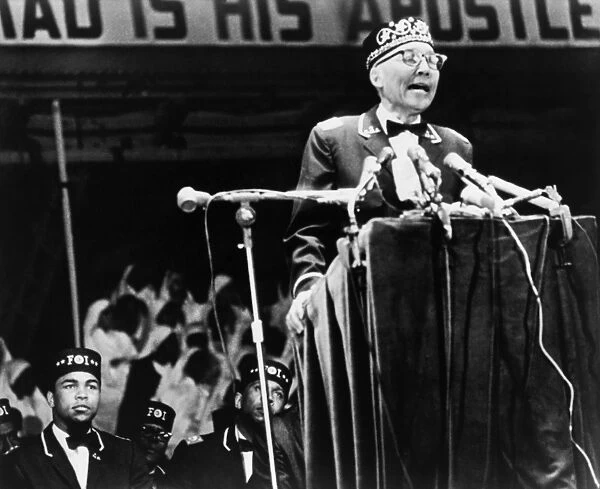 ELIJAH MUHAMMAD (1897-1975). African American leader of the Nation of Islam