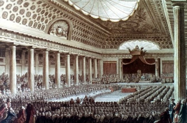 ESTATES GENERAL, 1789. The convening of the Estates General at Versailles, 5 May 1789