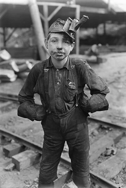 HINE: CHILD LABOR, 1908. A tipple boy, coal miner at the Turkey Knob Mine, Macdonald