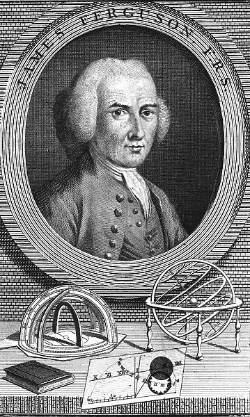 JAMES FERGUSON (1710-1776). Scottish astronomer. Copper engraving, 18th century