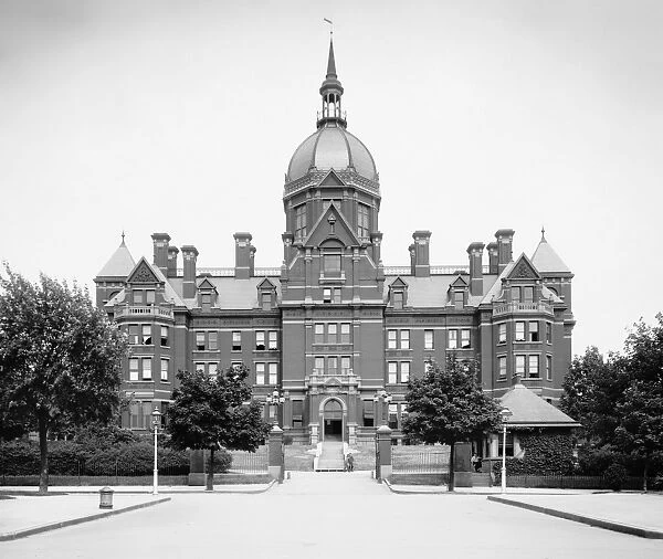 JOHNS HOPKINS, c1900. The Johns Hopkins Hospital in Baltimore, Maryland. Photograph