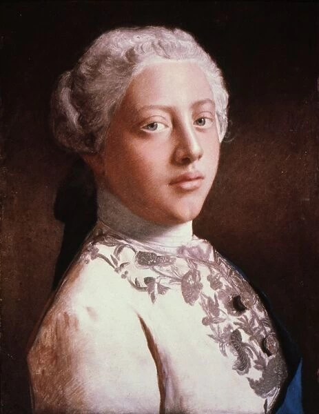 King of England, pictured when Prince of Wales. Pastel by Jean-Etienne Liotard, 1754