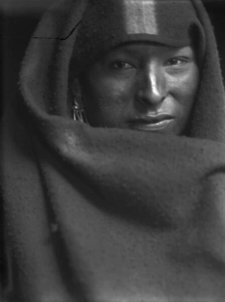 NATIVE AMERICAN, c1900. Portrait of a Sioux Native American, probably a member