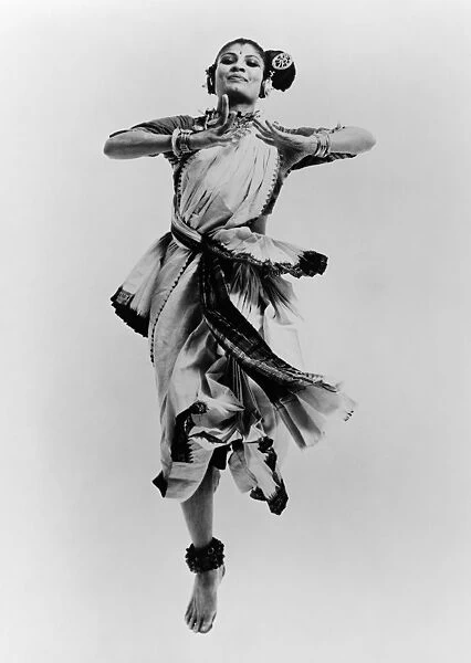 SHANTA RAO (1930-2007). Indian dancer. Photograph, 1964
