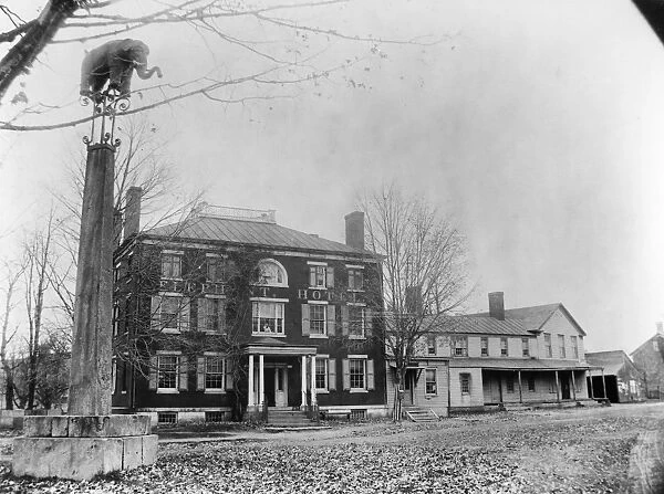 SOMERS: ELEPHANT HOTEL. The Elephant Hotel in Somers, New York, built by Hachaliah Bailey