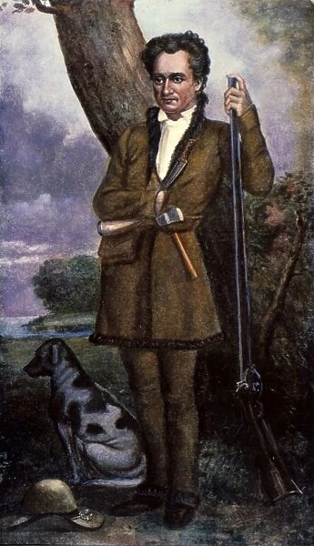 STEPHEN FULLER AUSTIN (1793-1836). American frontiersman. Colored engraving