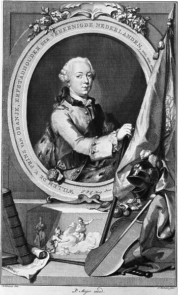 WILLIAM V (1748-1806). William V Batavus, Prince of Orange-Nassau. Line engraving, c1795