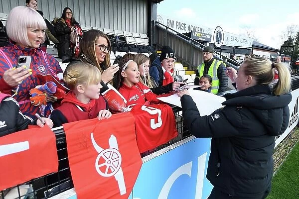 Arsenal Women's Historic Victory: Beth Mead Celebrates with Adoring Fans After Beating Manchester City