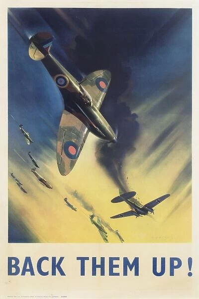 RAF Poster, Back Them Up! WW2