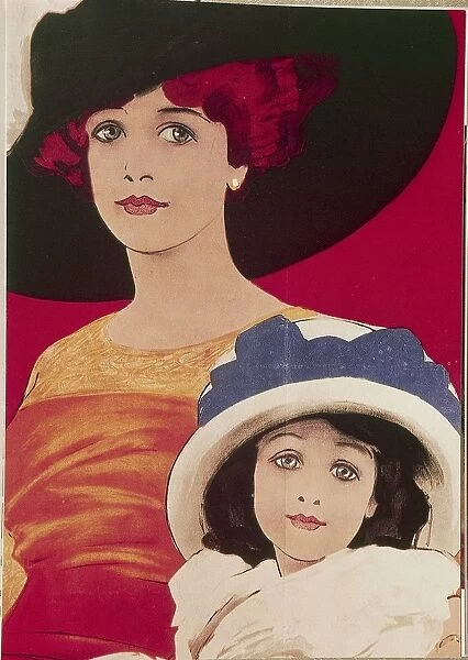 Detail of advertisement for Mele Department Store in Naples by Leopoldo Metlicovitz and Marcello Dudovich, poster, 1913-1914