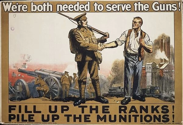 Advertisement for recruitment of troops, from World War I