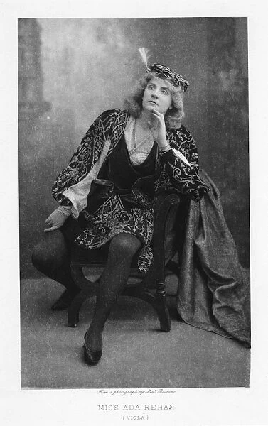 Ada Rehan (1860-1916), Irish-born American actress, c1895. Here in the breeches role