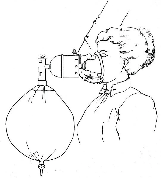 Administering gas and ether to a patient