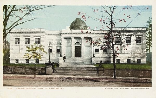 Adriance Memorial Library Postcard. ca. 1904, Adriance Memorial Library Postcard