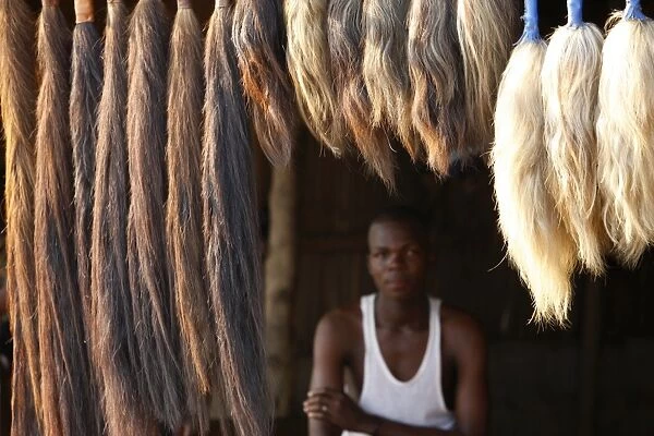 Akodessewa fetish market in Lomate horses tails