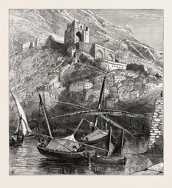 Al the Old Mole, Gibraltar and Ronda, 19th century engraving