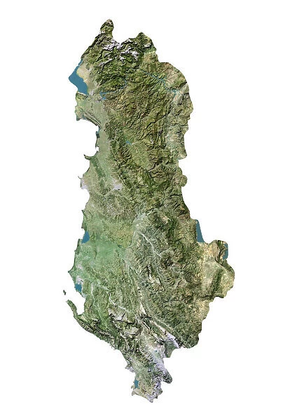 Albania, Satellite Image