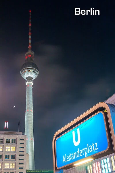 Alexanderplatz and the television tower. Berlin. Germany. Europe