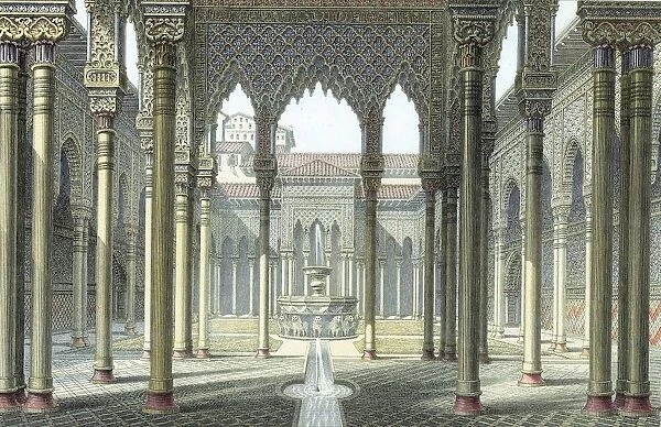 Alhambra palace of Moorish kings of Granada partly rebuilt by Emperor Charles V c1530