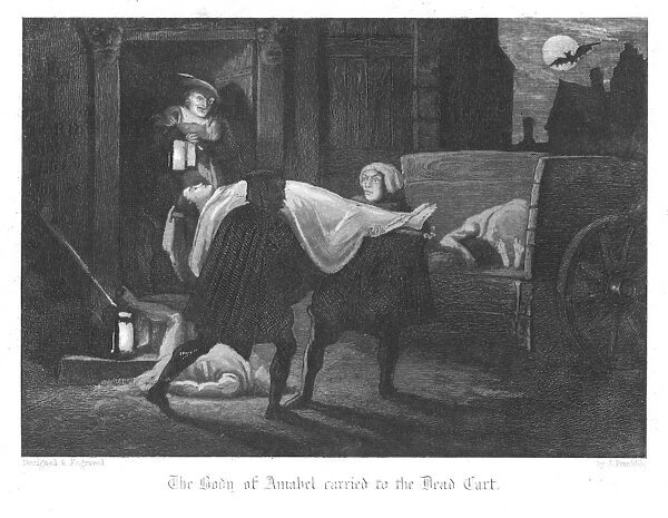 Amabel Bloundels body being carried from the Earl of Rochesters house into