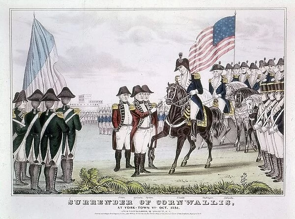 American War of Independence (1775-1783) English commander Charles Cornwallis (1738-1805)