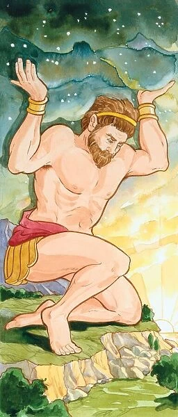 In ancient Greek mythology, Atlas was doomed to carry the world on his shoulders as a result of his part in a war against Zeus