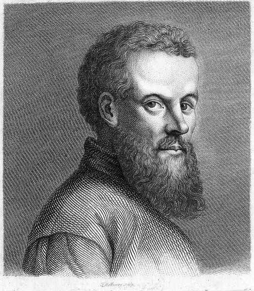 Andreas Vesalius (1514-1564) Flemish anatomist. Engraving from J. K. Lavater Essays in Physiognomy