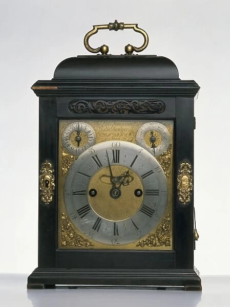 Antique English bracket clock, 17th century