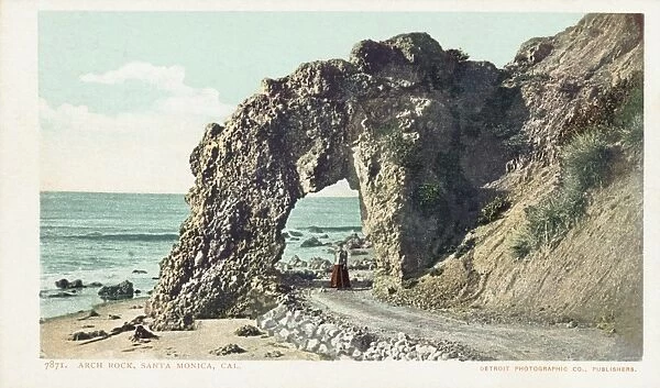 Arch Rock, Santa Monica, Cal Postcard. ca. 1888-1905, Arch Rock, Santa Monica, Cal Postcard
