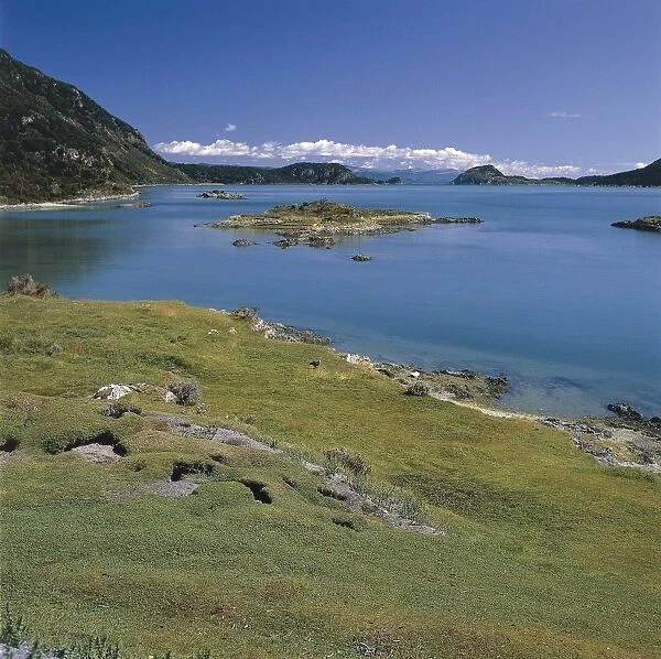 Argentina, Land of Fire National Park, Bahia Lapataia at Beagle Channel