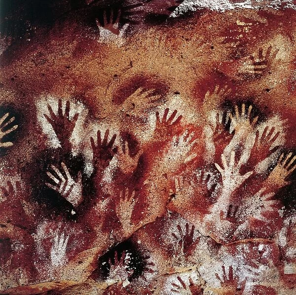 Argentina, Patagonia, Cueva de las Manos, ('Cave of Hands'), cave paintings