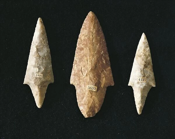 Arrowheads and javelin points from Perugia area, Umbria region