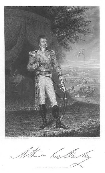 Arthur Wellesley, Duke of Wellington (1769-1852) English soldier and stateman, while