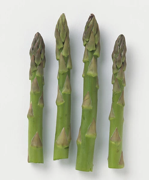 Four asparagus tips