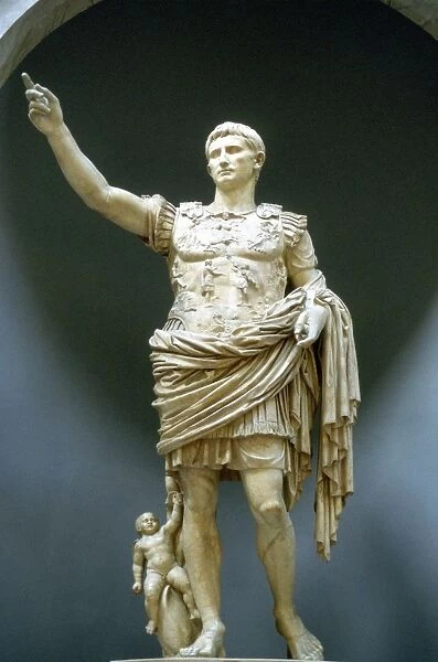 Augustus Caesar: Gaius Julius Caesar Octavianus (63 BC-14 AD), first Roman Emperor from 27 BC
