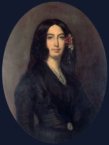 Aurore Amadine Lucie Dupin (1804-1876), 1835. French novelist and feminist who wrote