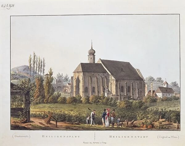 Austria, Church of Heiligenstadt in surroundings of Vienna, illustration