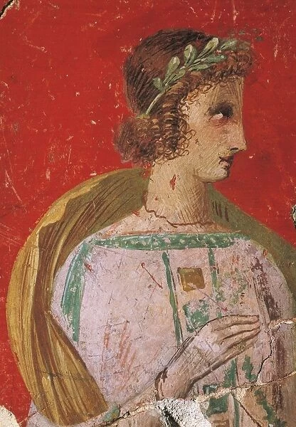 Austria, Magdalensberg, Persephone (fertility Goddess), fresco