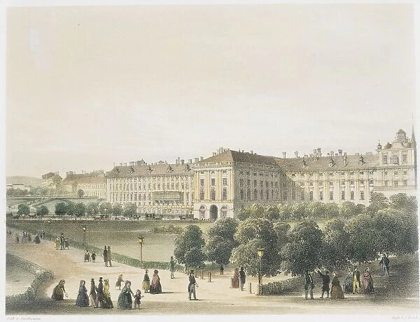 Austria, Vienna, Hofburg Imperial Palace, Colour print