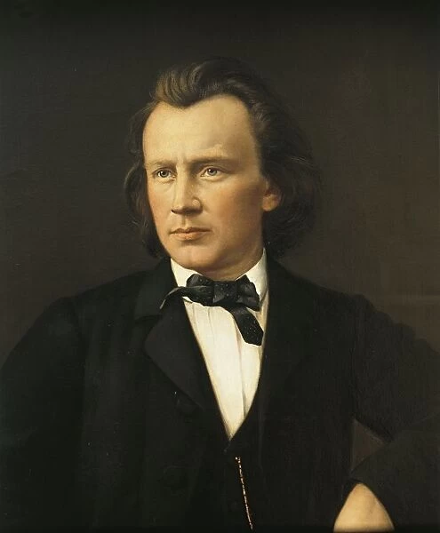 Austria, Vienna, Portrait of Johannes Brahms (1833 - 1897), German composer and pianist